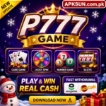 P777 Game is a popular online earning platform that combines gaming with real money rewards. It is easy to use and offers multiple earning opportunities. visit foe APKSUN.com.pk